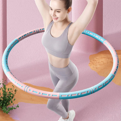 Stainless Steel Removable Fitness Hoop: Abdomen Workout Circle - DivineLuxes