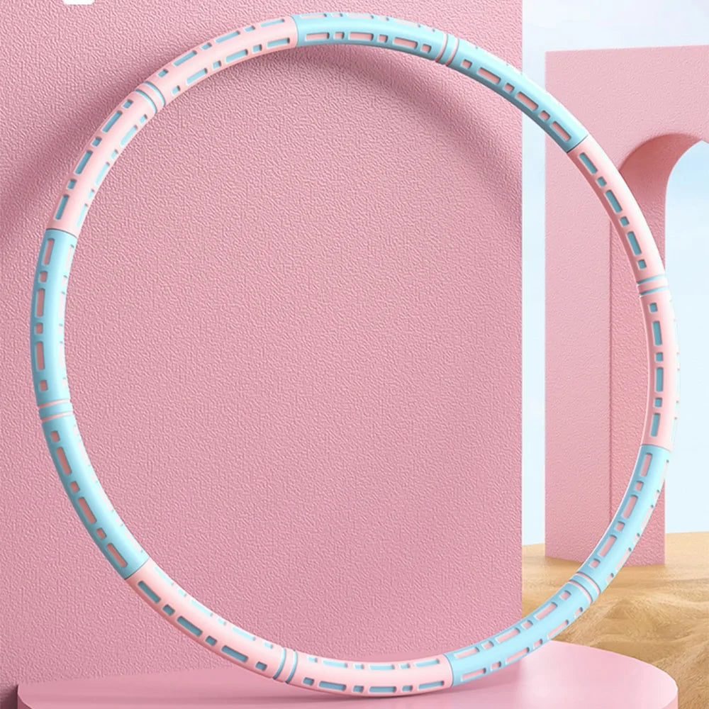 Stainless Steel Removable Fitness Hoop: Abdomen Workout Circle - DivineLuxes