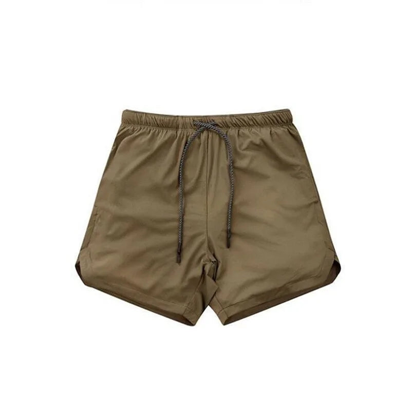 Khaki Dry Sports Shorts for Men