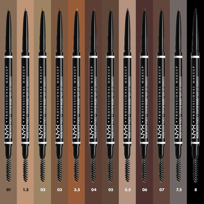 NYX PROFESSIONAL MAKEUP Micro Brow Pencil, Precise Eyebrow Pencil - Auburn 3 Auburn 0.003 Ounce (Pack of 1) - DivineLuxes