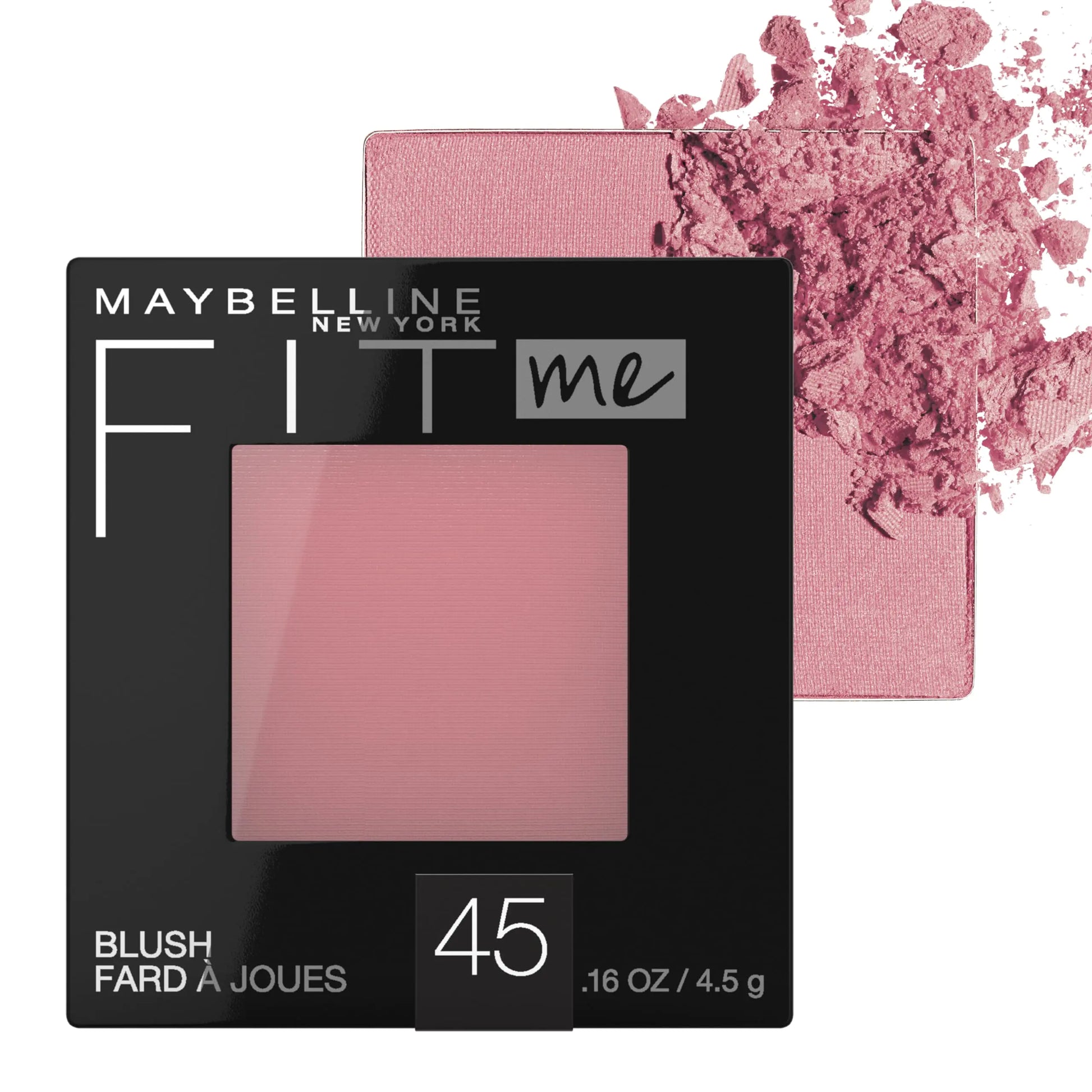 Maybelline Fit Me Blush, Lightweight, Smooth, Blendable, Long-lasting All-Day Face Enhancing Makeup Color, Plum, 1 Count 45 PLUM - DivineLuxes