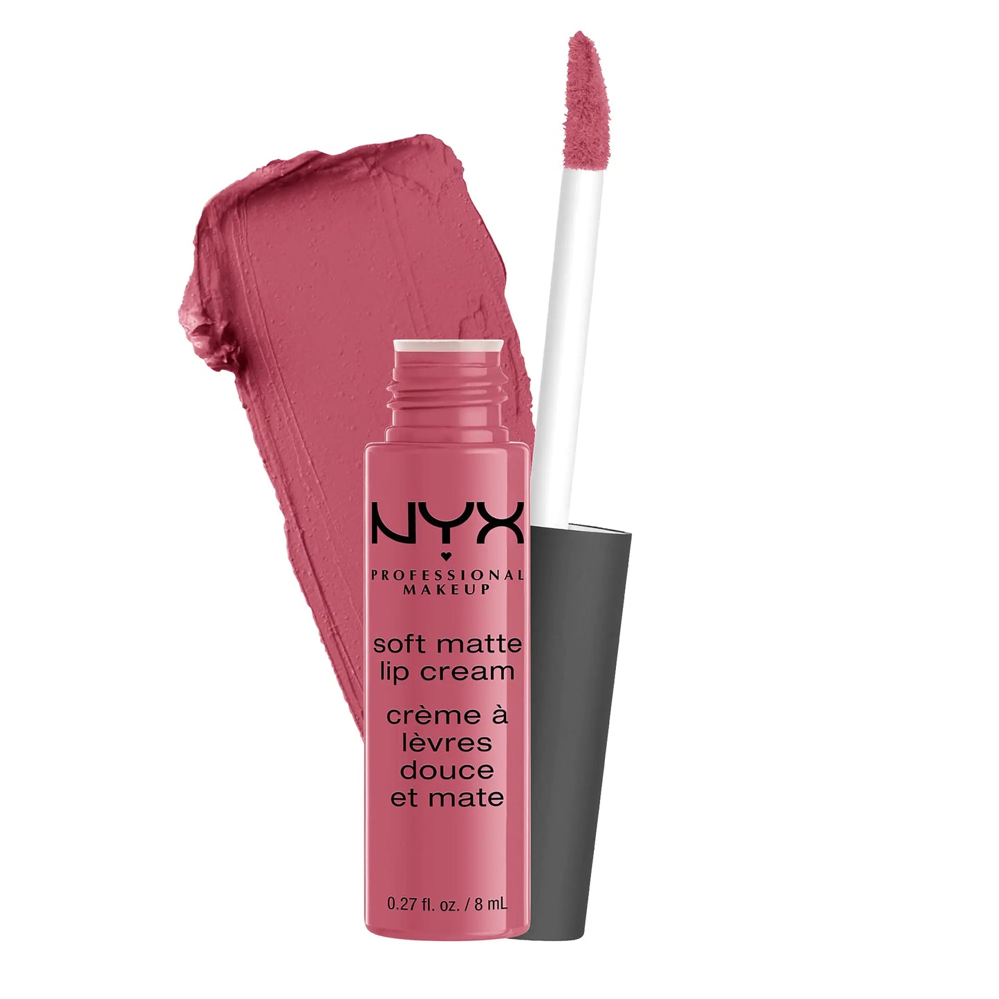 NYX PROFESSIONAL MAKEUP Soft Matte Lip Cream, Lightweight Liquid Lipstick - Montreal (Mauvey Pink) 0.27 Fl Oz (Pack of 1) - DivineLuxes