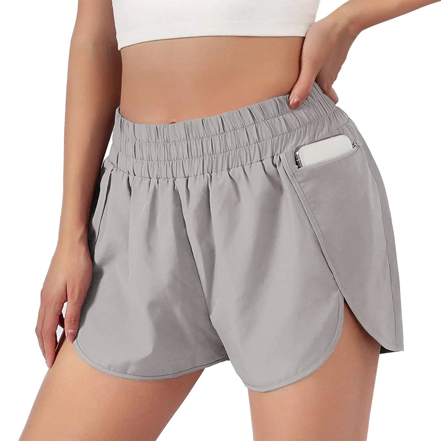 Women's Workout Shorts gray