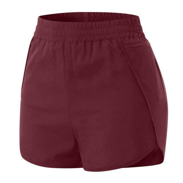 Women's Workout Shorts Wine