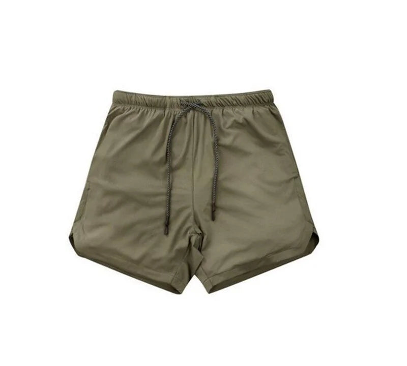 Army Green Dry Sports shorts for men