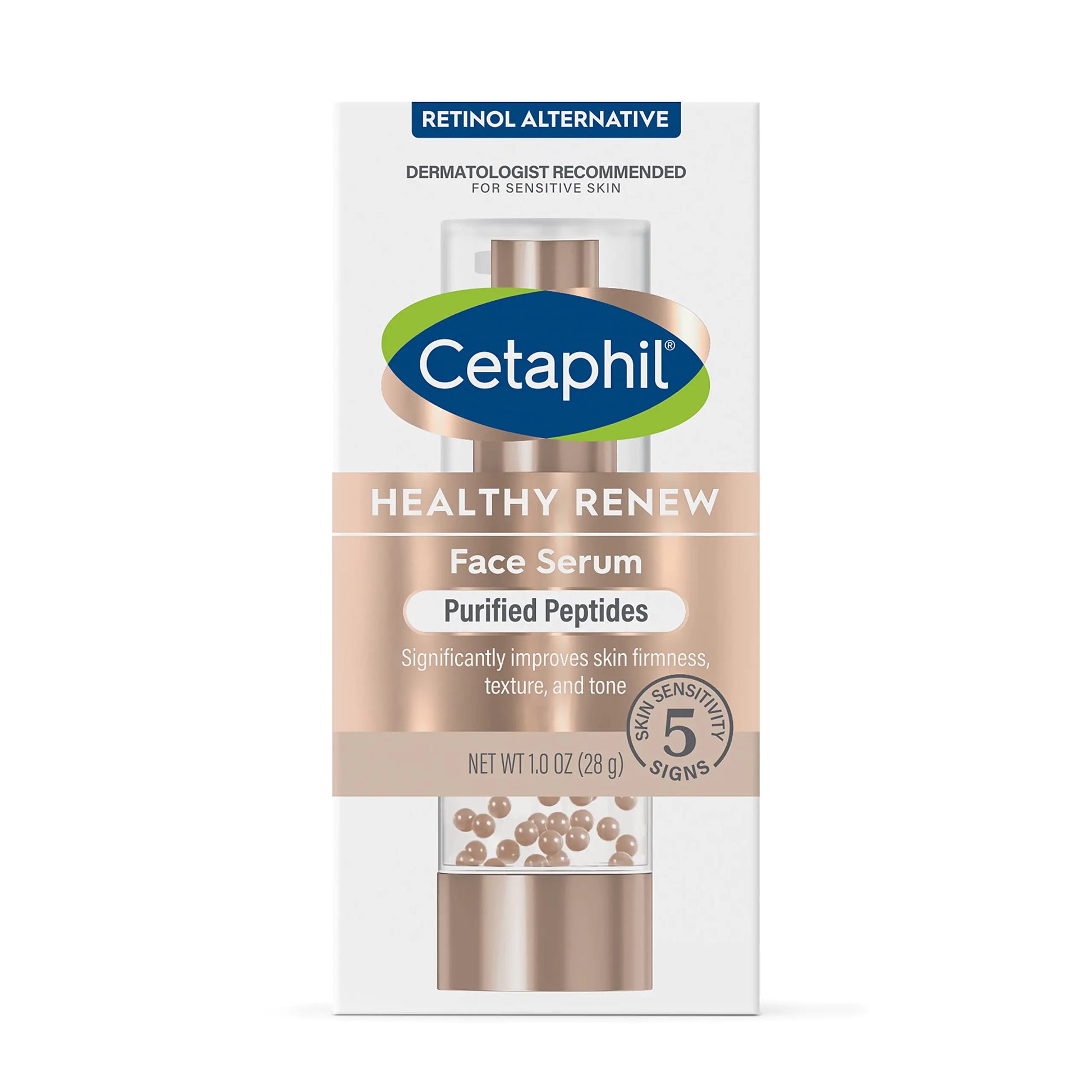 Cetaphil Healthy Renew Anti Aging Face Serum 1 Oz, Retinol Alternative Serum for Face with Niacinamide & Peptides, Skincare for Sensitive Skin with Vitamin B Complex, Fragrance Free NEW 1oz - DivineLuxes