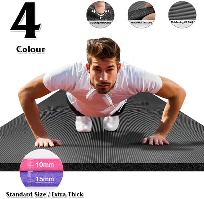 Big Size Gym Workout Yoga Mat - DivineLuxes