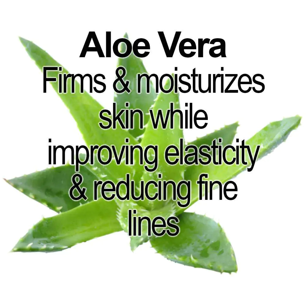 Aloe Vera Firms & Moisturizes skin While Improving elasticity & Reducung Fine Lines